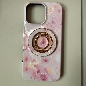 NWOT BURGA Golden Coral Phone Case and MagSafe Ring Holder, iPhone 16 Pro Max